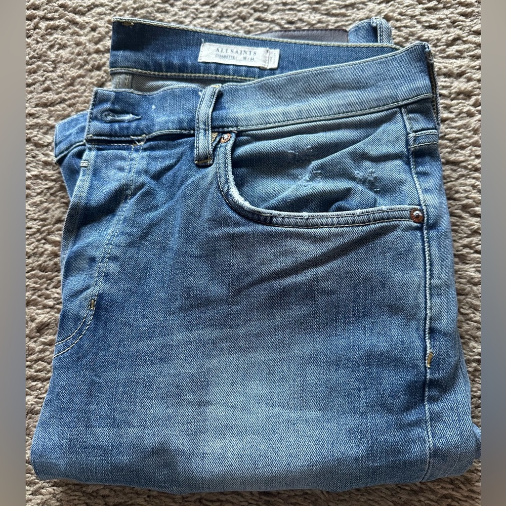 All Saints Indigo Denim Pants